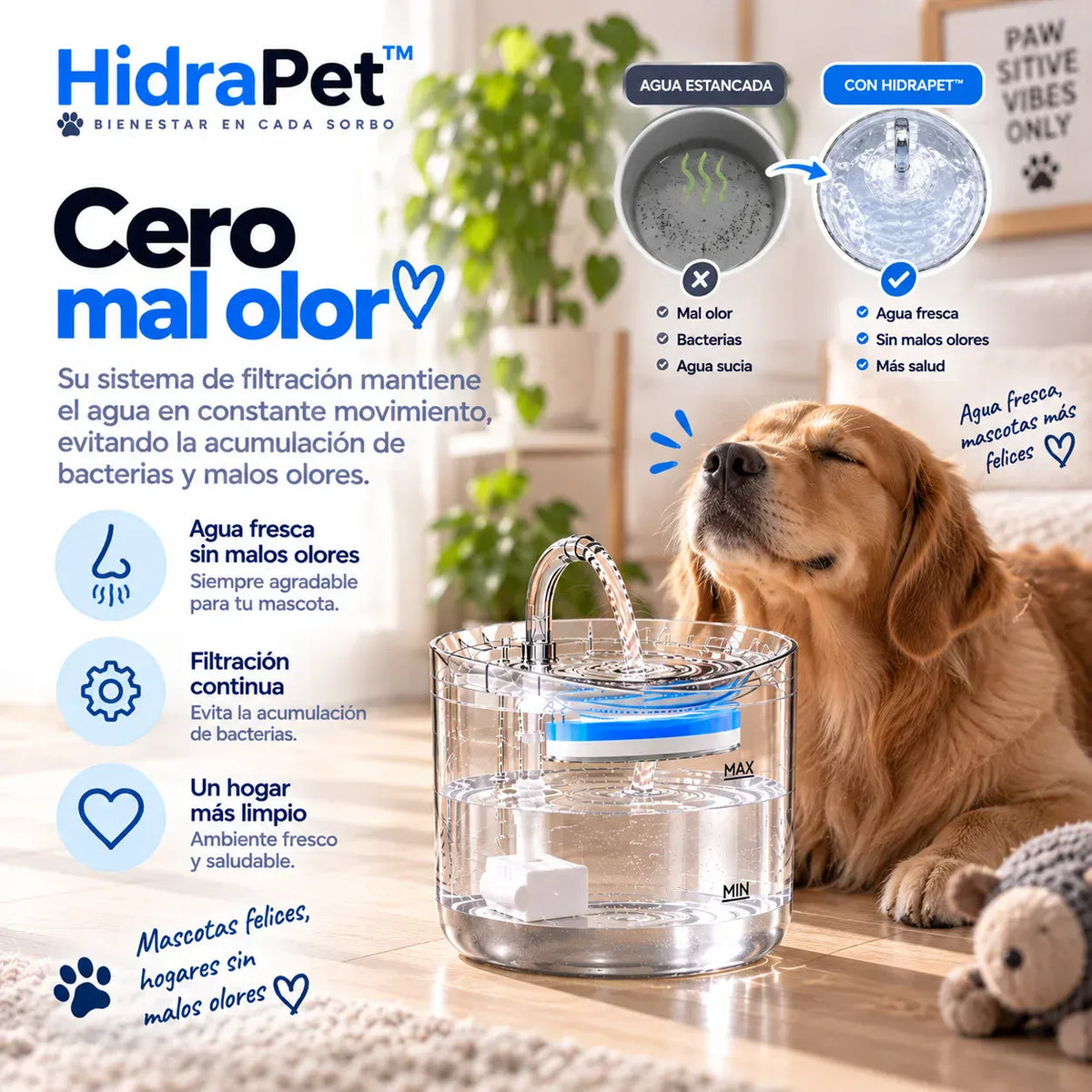HidraPet™ - Agua limpia y en movimiento