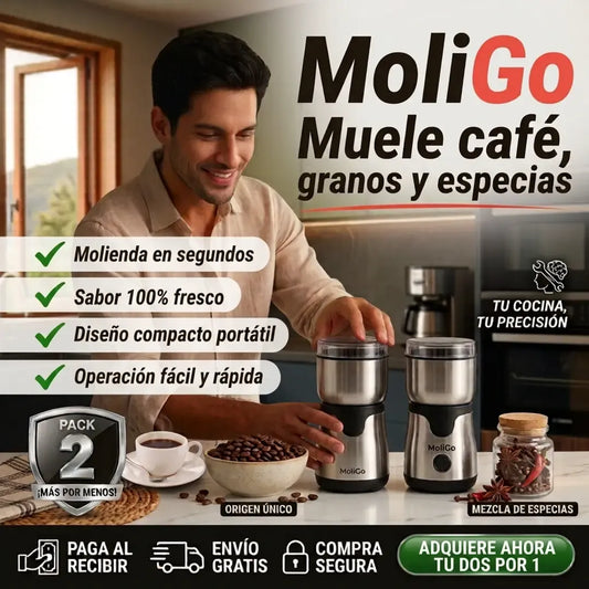 MoliGo — Muele café, granos y especias