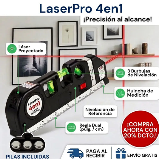 LaserPro 4en1 - Precisión al alcance
