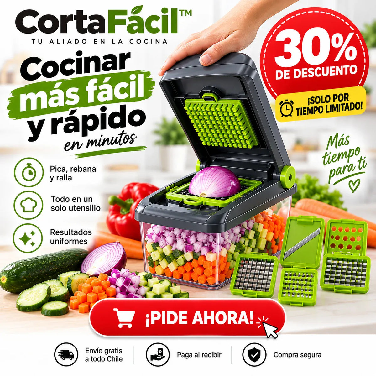 CortaFácil™ - corta más rápido y con menos esfuerzo