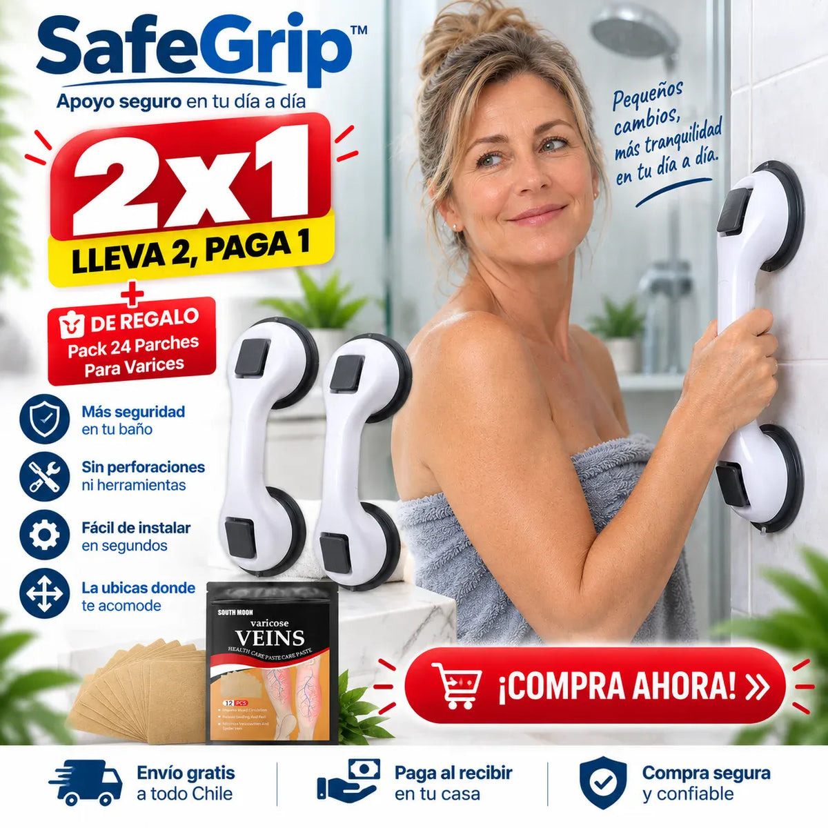 SafeGrip™ - Un apoyo firme donde lo necesites
