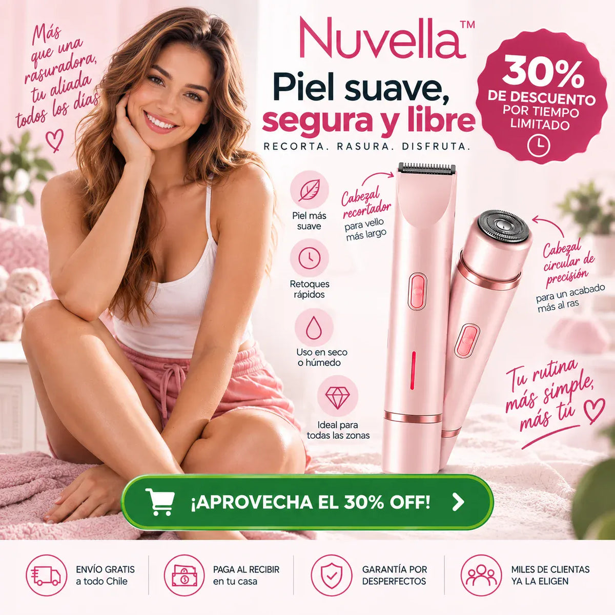 Nuvella™ - Tu depilación más simple y rápida