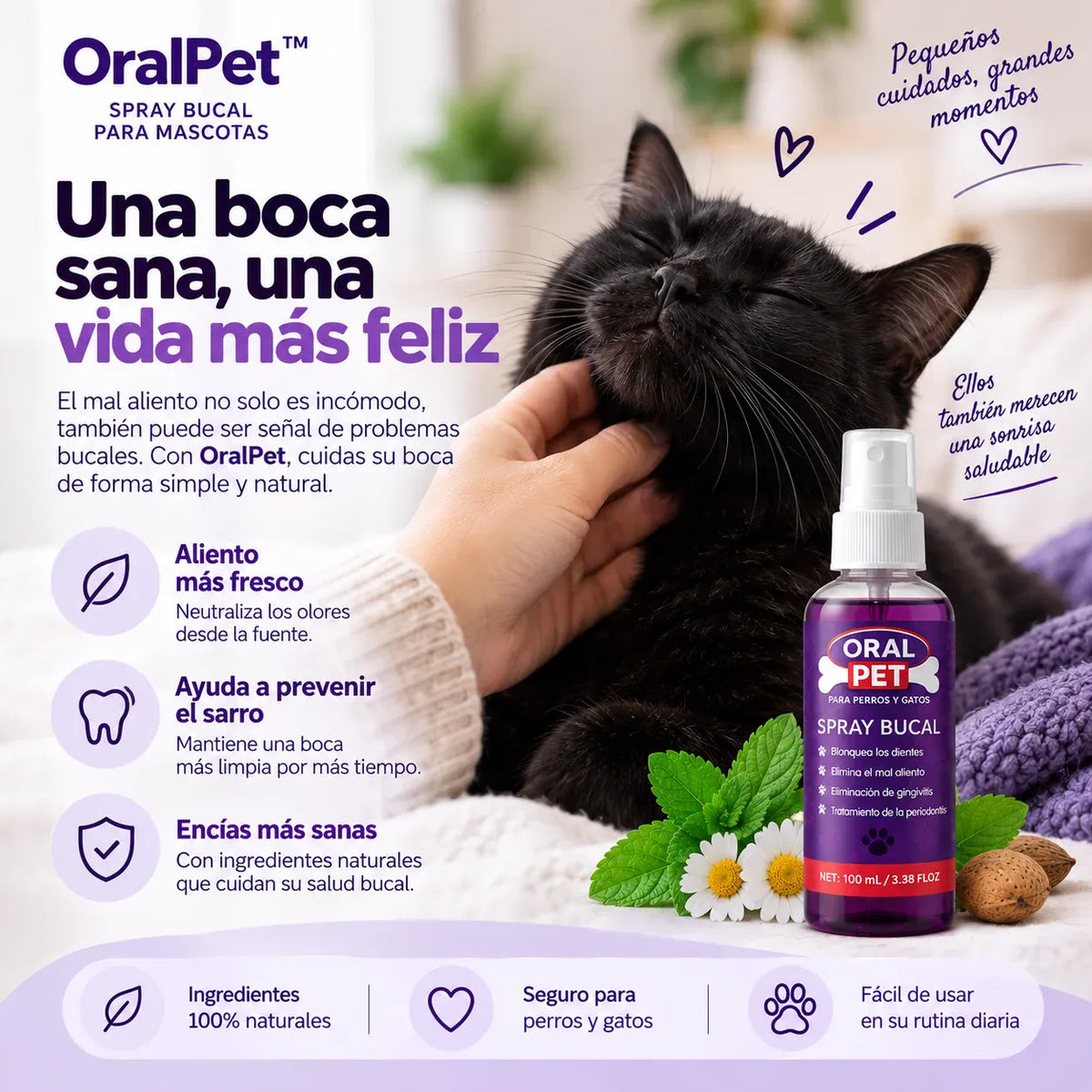Oral Pet Spray™ - Aliento fresco sin cepillado