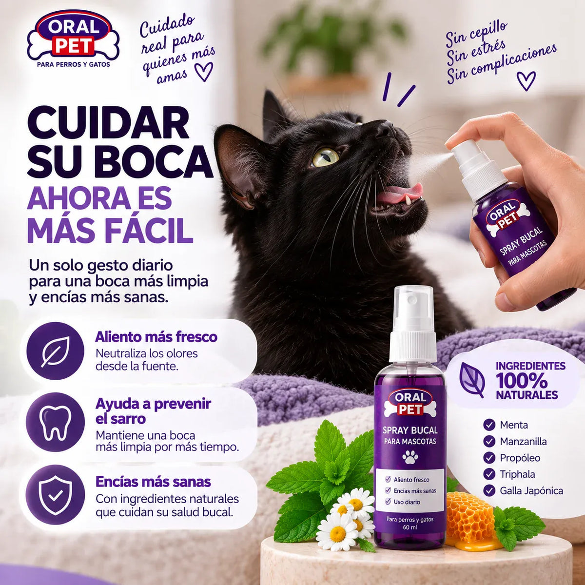 Oral Pet Spray™ - Aliento fresco sin cepillado