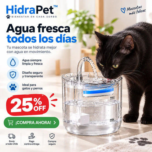 HidraPet™ - Agua limpia y en movimiento