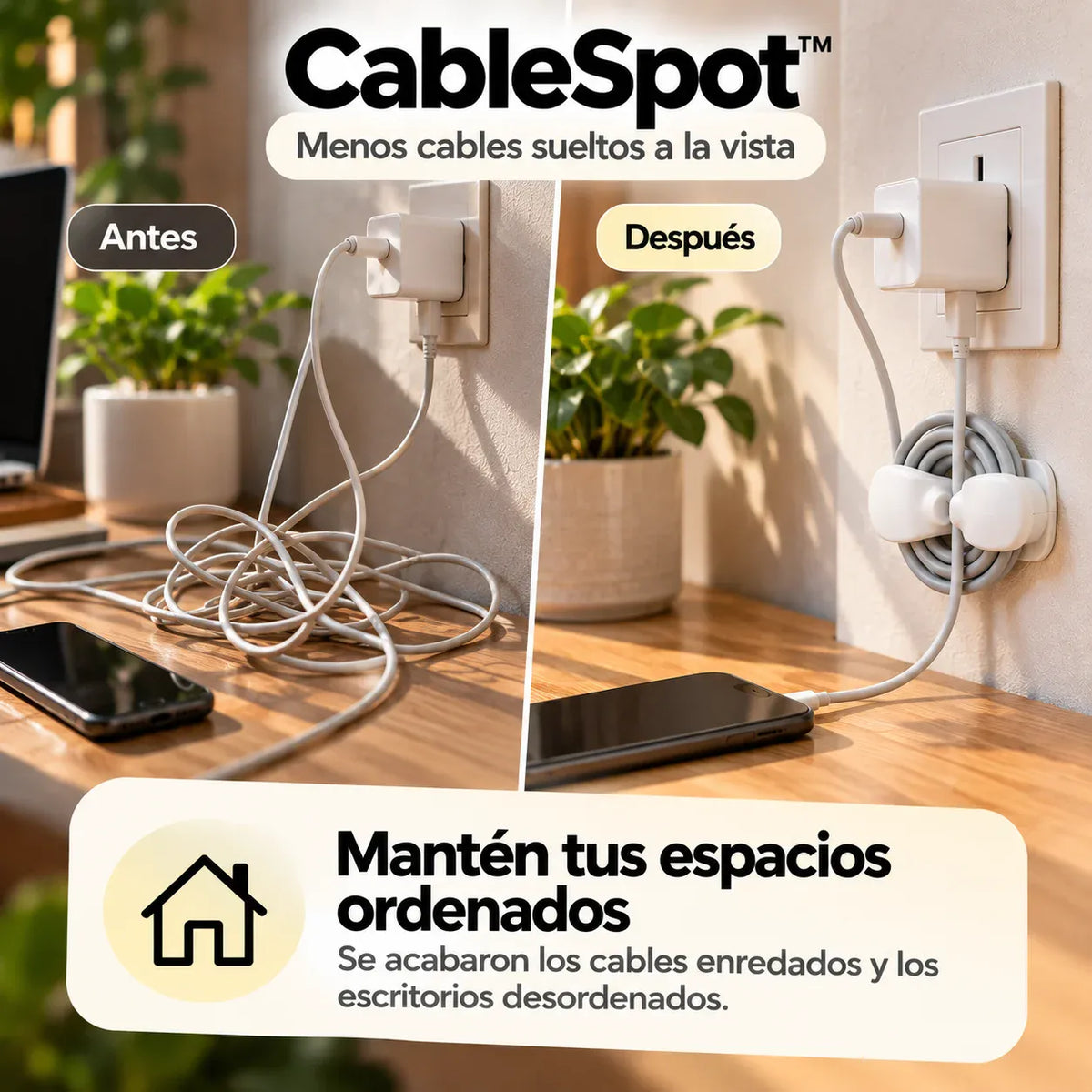 CableSpot™ - Menos cables sueltos a la vista