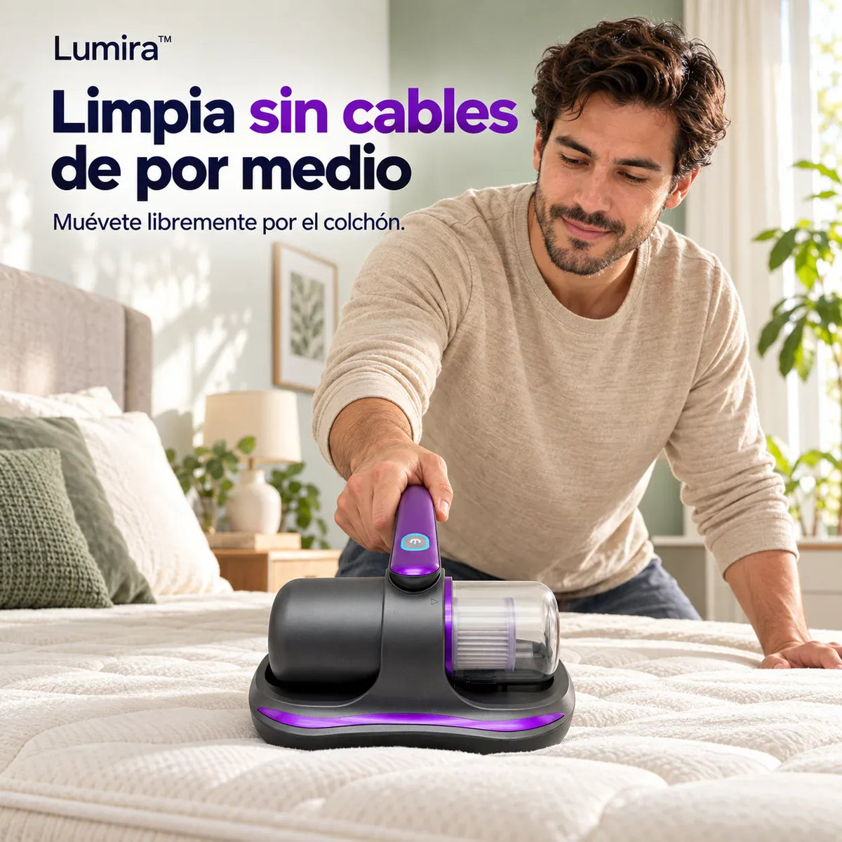 Lumira™ - Limpieza de colchón con luz púrpura