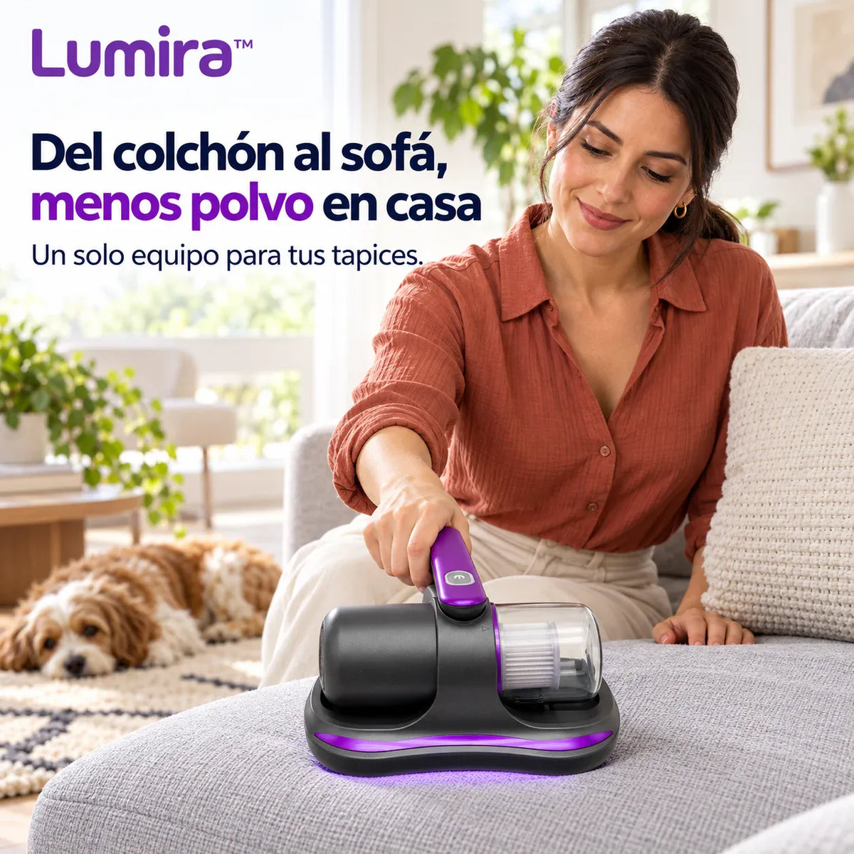 Lumira™ - Limpieza de colchón con luz púrpura