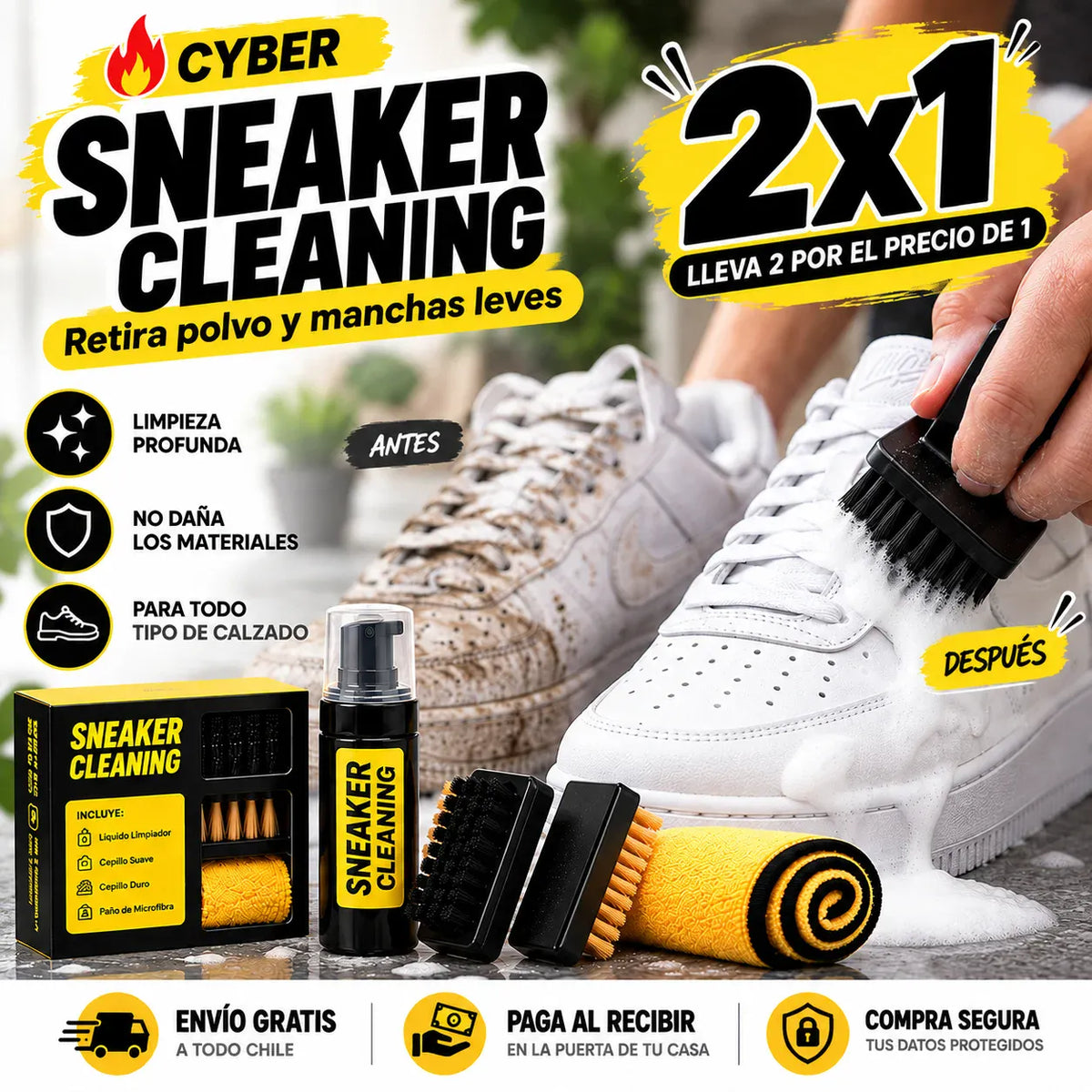 Sneaker Cleaning - Retira polvo y manchas leves