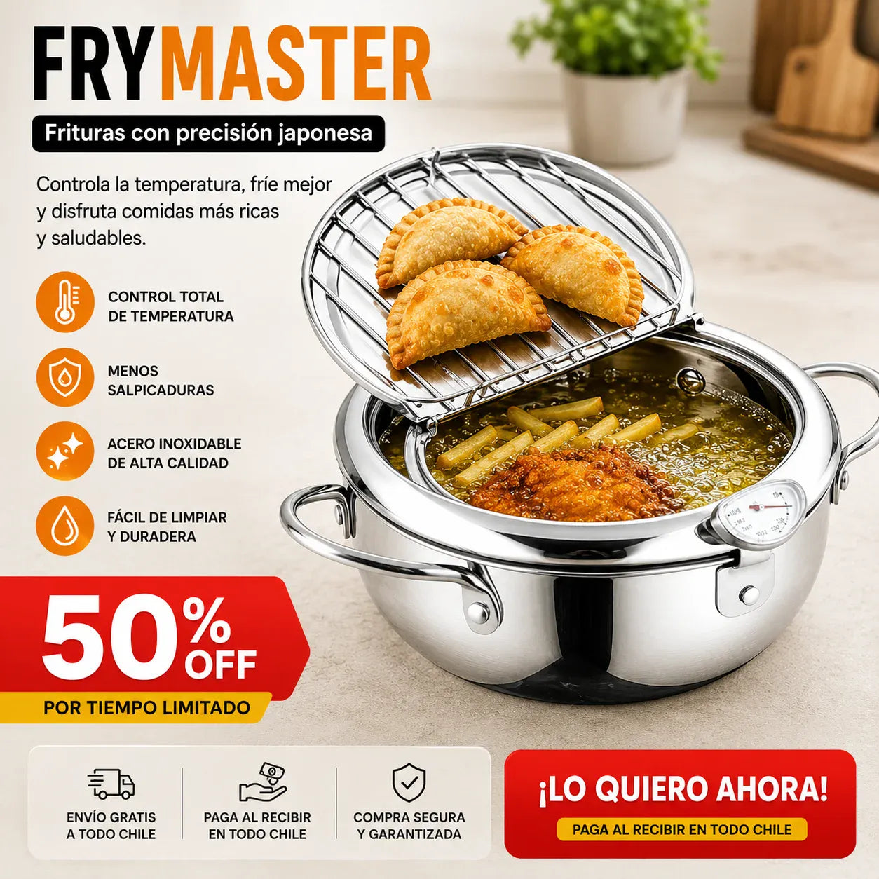 FryMaster™ — Frituras con precisión japonesa