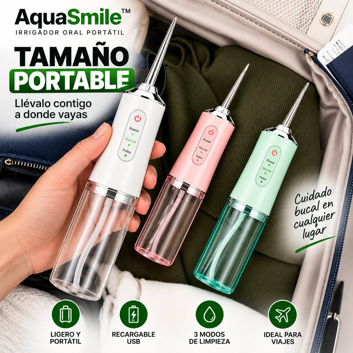 AquaSmile™ - Limpieza profunda en minutos